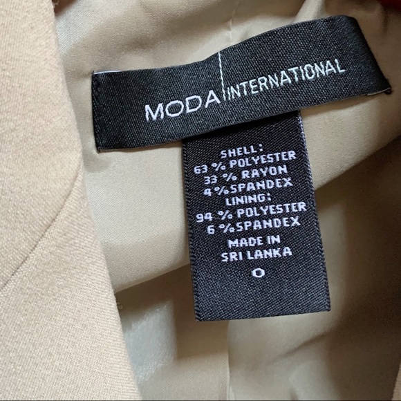 MODA INTERNATIONAL | jacke in beige colour size 0 - Picture 3 of 5